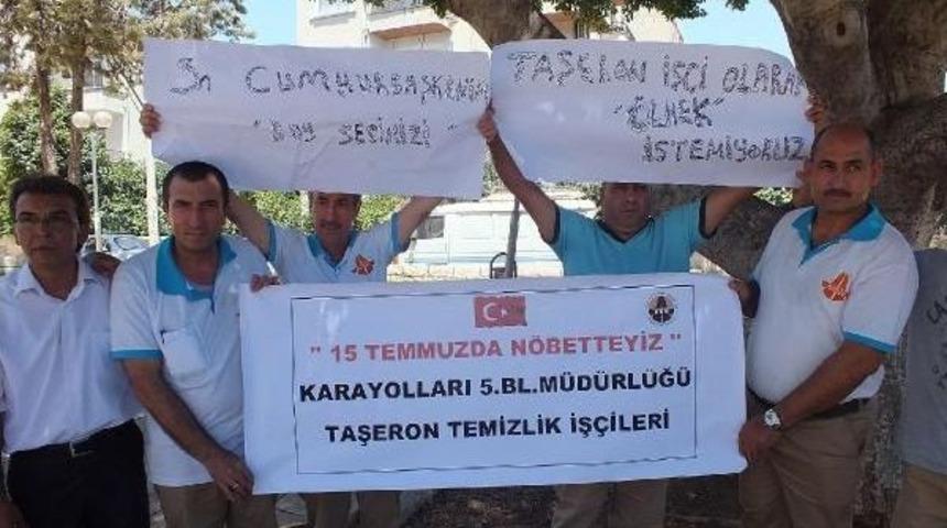 Taşeron Iş&ccedil;iler Cumhurbaşkanı&rsquo;Na Mektup G&ouml;ndererek Kadro Istedi