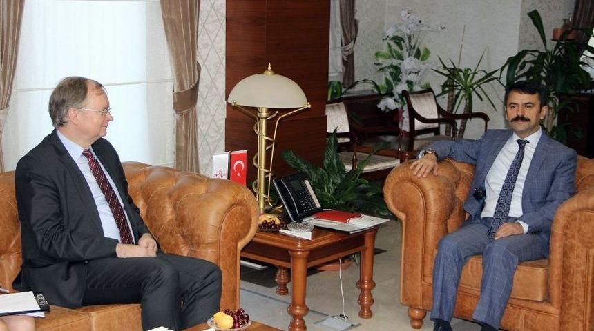 Ab T&uuml;rkiye Delegasyonu Başkanı B&uuml;y&uuml;kel&ccedil;i Berger, Nevşehir&rsquo;de