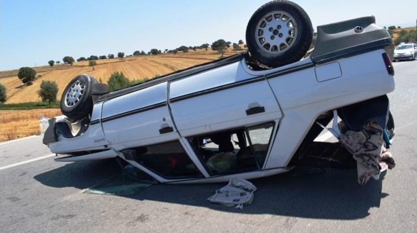 Biga&rsquo;da Kaza: 8 Yaralı