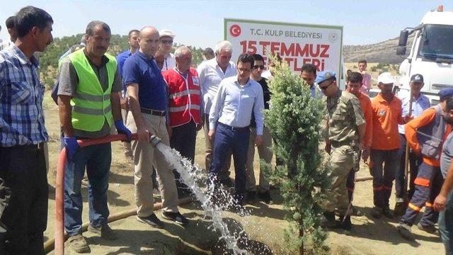 Kulp’ta, 15 Temmuz Şehitleri Hatıra Ormanı Oluşturuldu