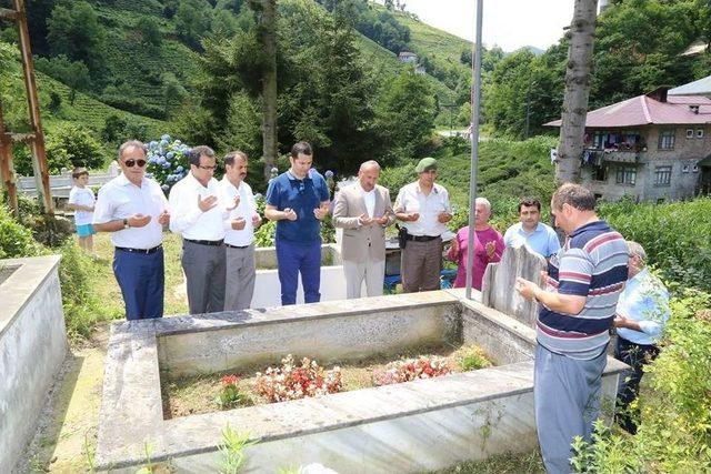 Çayeli’nde Şehitler Mezarları Başında Anıldı