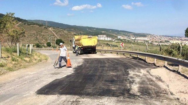 Körfez’de Bozulan Yollar Tamir Ediliyor