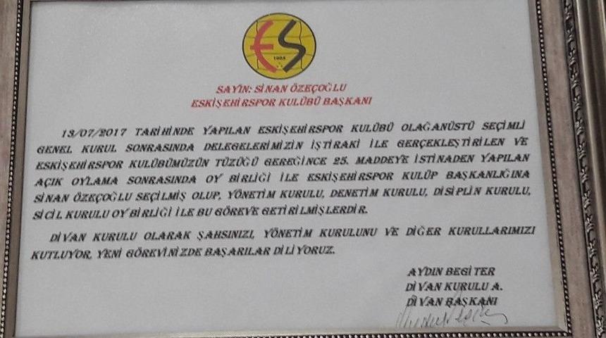 Eskişehirspor Başkanını Buldu
