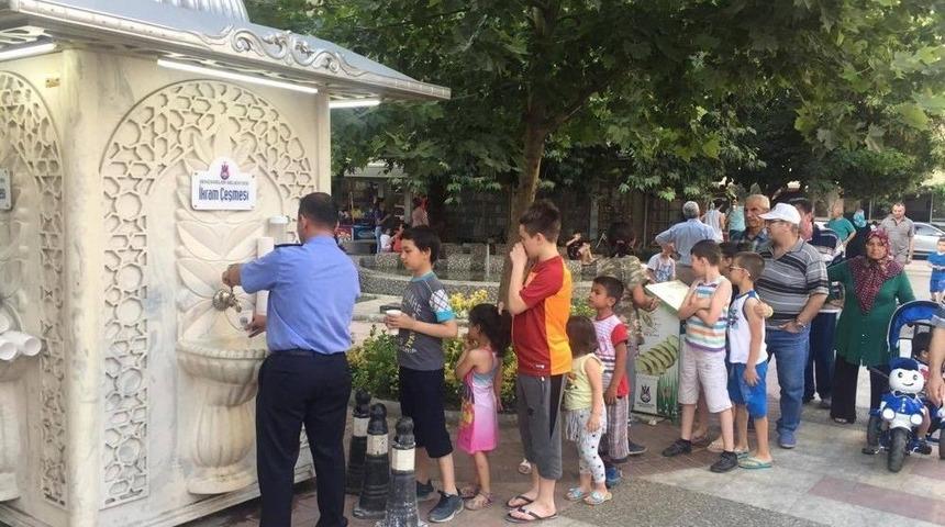 Şehzadeler’in İkram Çeşmesinden 740 Bin Kişi Faydalandı