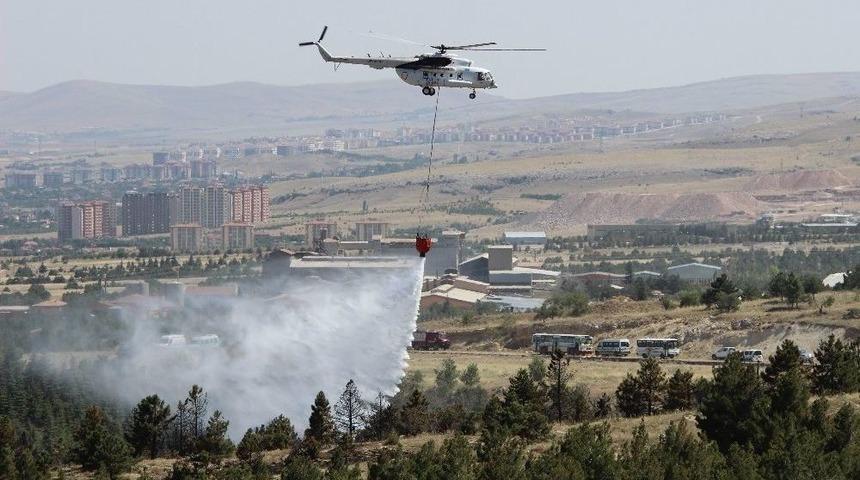Konya&rsquo;da Ormanlık Alandaki Yangın Kontrol Altına Alındı