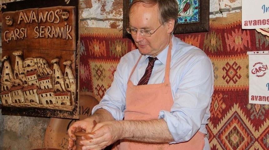 Ab T&uuml;rkiye Delegasyon Başkanı Berger Kapadokya&rsquo;da &Ccedil;anak Yaptı