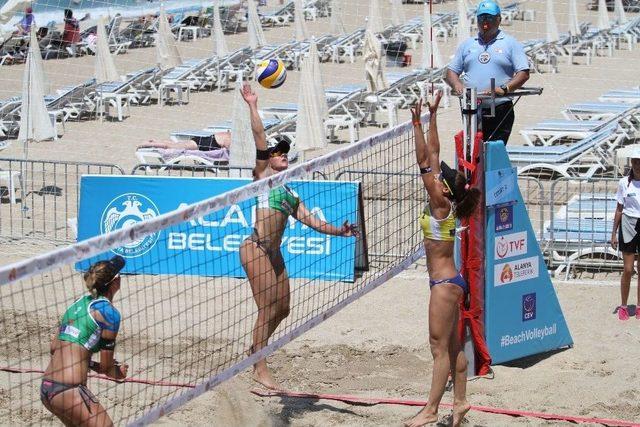 Alanya’da Kadınlar Plaj Voleybolu Avrupa Şampiyonası