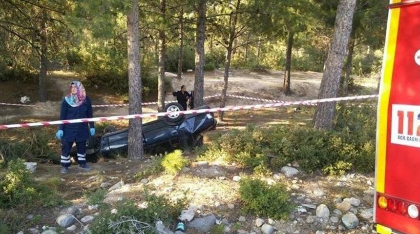 Denizli&rsquo;de Otomobil Takla Attı: 1 &Ouml;l&uuml;