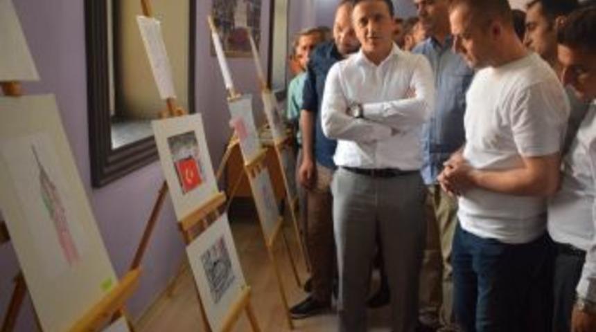 Mutki&rsquo;de 15 Temmuz Resim Sergisi