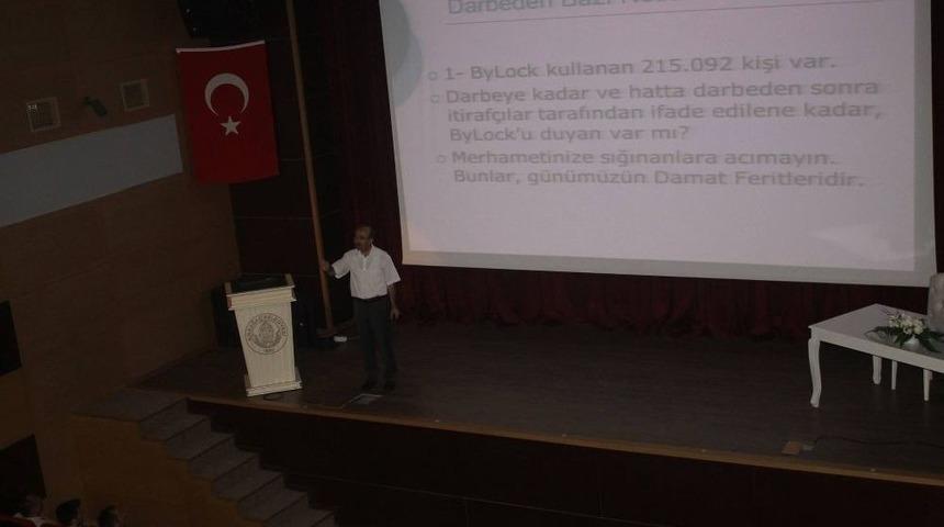 Prof.dr. G&uuml;lmez Kırkağa&ccedil;&rsquo;ta 15 Temmuz&rsquo;u Anlattı