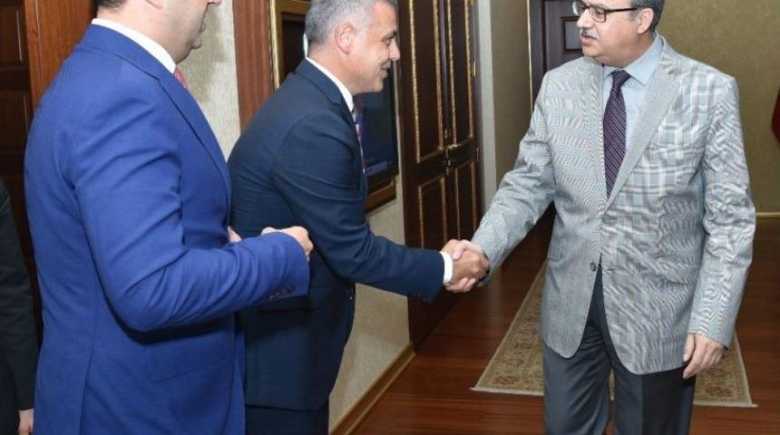 Mersin Giad Y&ouml;netiminden Vali Su&rsquo;ya Ziyaret