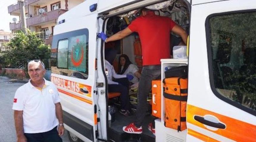 Evinin Yandığını G&ouml;r&uuml;nce Fenalaştı