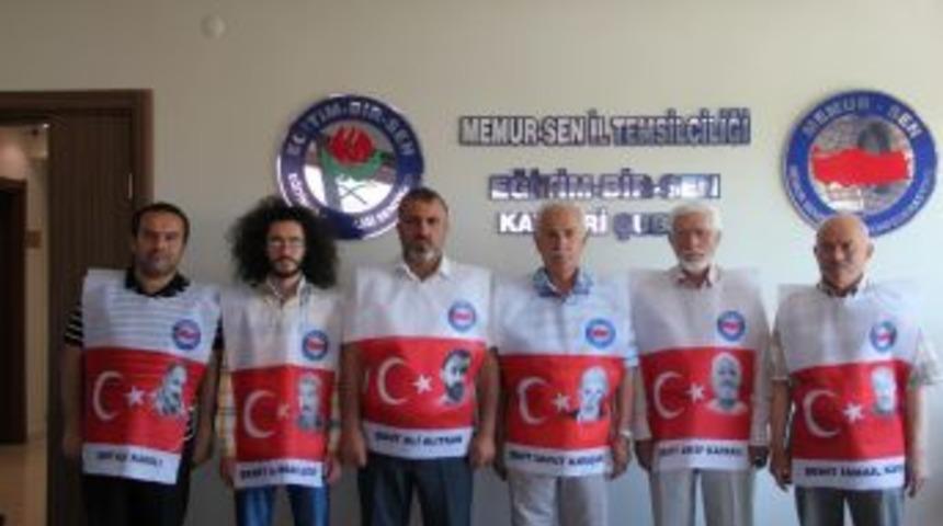 Memur-sen &Uuml;yeleri 15 Temmuz Y&uuml;r&uuml;y&uuml;ş&uuml;&rsquo;nde Şehitlerin Fotoğraflarını Taşıyacak