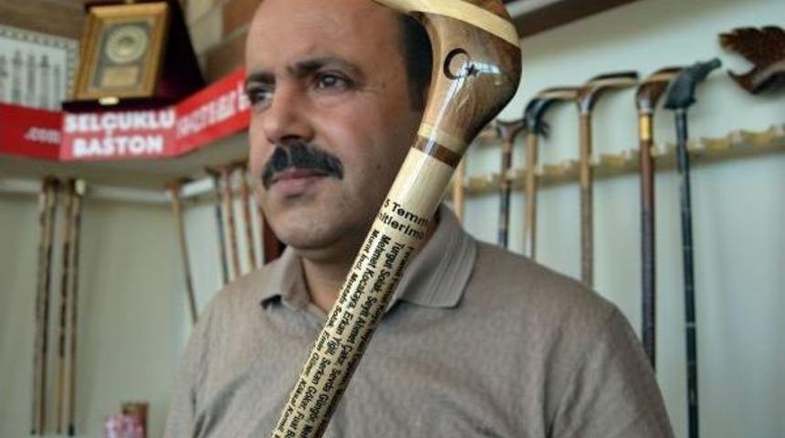 15 Temmuz Şehitlerinin Isimleri Ahlat Bastonuna Işlendi