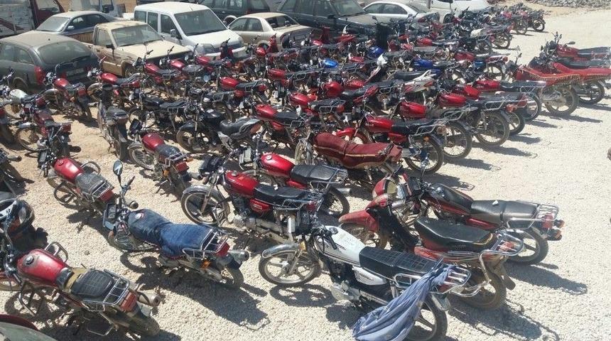 Şanlıurfa&rsquo;da 166 &Ccedil;alıntı Motosiklet Ele Ge&ccedil;irildi