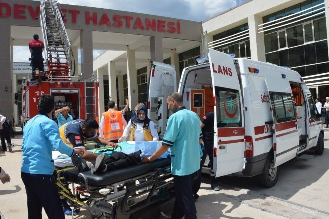 Niksar&rsquo;da Yangın Tatbikat Ger&ccedil;eği Aratmadı