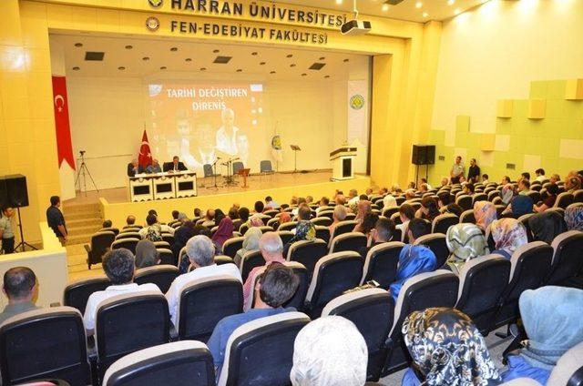Harran &Uuml;niversitesinde Tarihi Değiştiren Kutlu Direniş Paneli 1