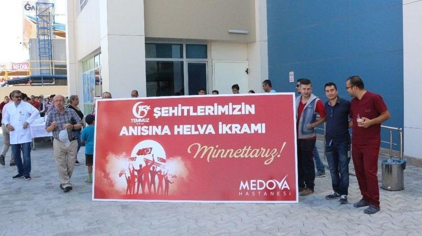 Medova Hastanesi, Şehitlerimizi Andı