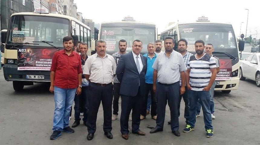 Minib&uuml;s&ccedil;&uuml;ler 15 Temmuz&rsquo;da Vatandaşları Bedava Taşıyacak