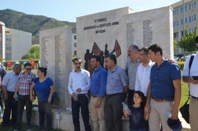 Pa&uuml; de 15 Temmuz Anıtı A&ccedil;ıldı 2