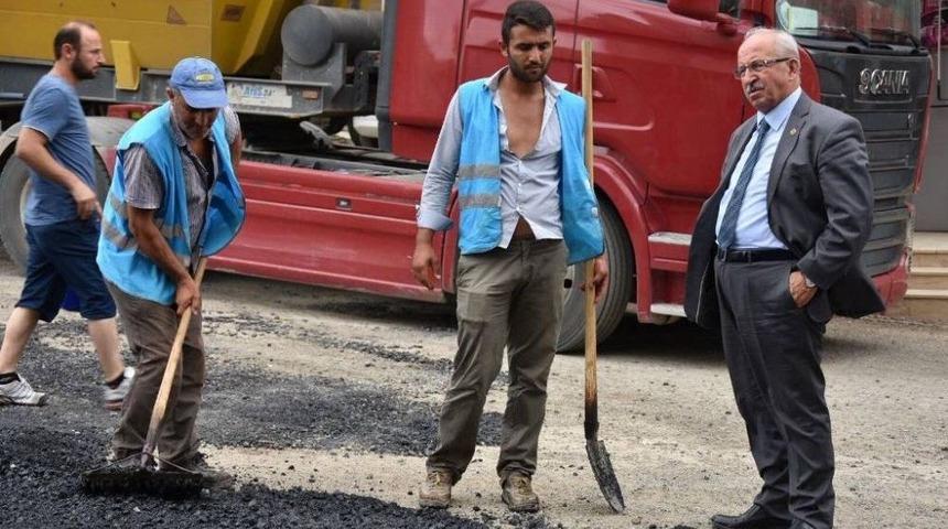 Başkan Albayrak, Yol Yapım &Ccedil;alışmalarını Denetledi