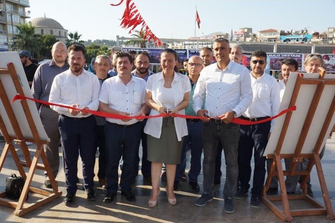 Aydın Ak Parti Hain Darbe Girişimini İha&rsquo;nın Fotoğrafları İle Anlattı