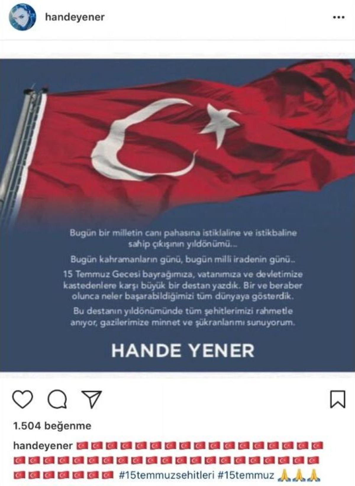 &Uuml;nl&uuml;ler &rsquo;15 Temmuz&rsquo;u Unutmadı