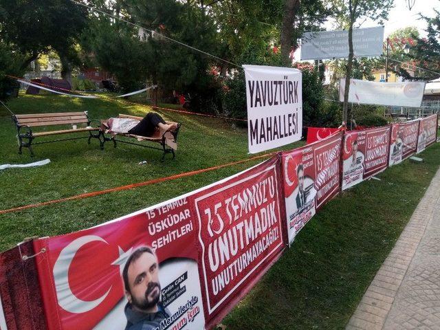 Kısıklıda Vatandaşlar Demokrasi Nöbetinde