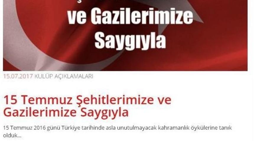 3 B&uuml;y&uuml;kler, 15 Temmuz&rsquo;u Unutmadı