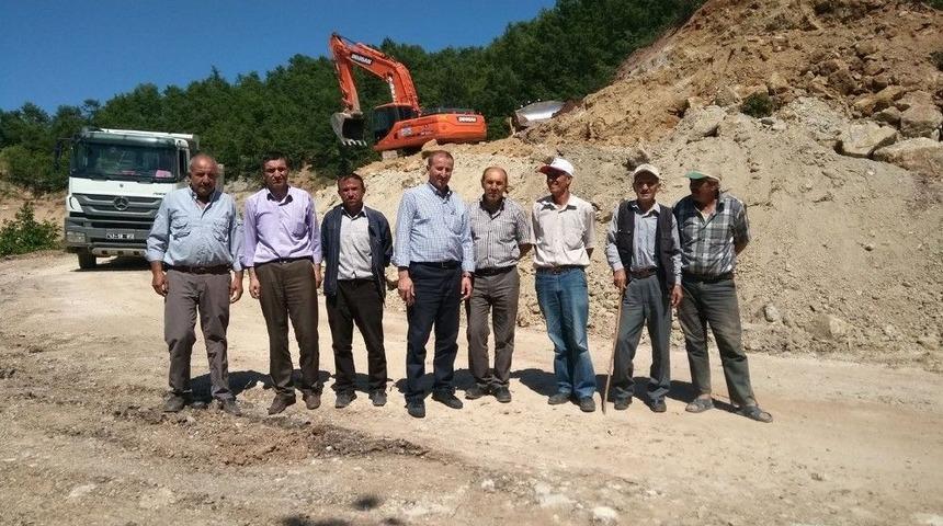 Hisarcık İl Genel Meclisi Üyeleri Yol Çalışmalarını İnceledi