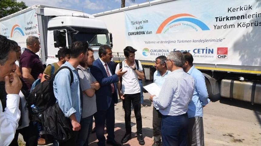 &Ccedil;ukurova Belediyesi&rsquo;nden T&uuml;rkmenlere Yardım Tırı