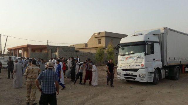 Çukurova Belediyesi’nden Türkmenlere Yardım Tırı