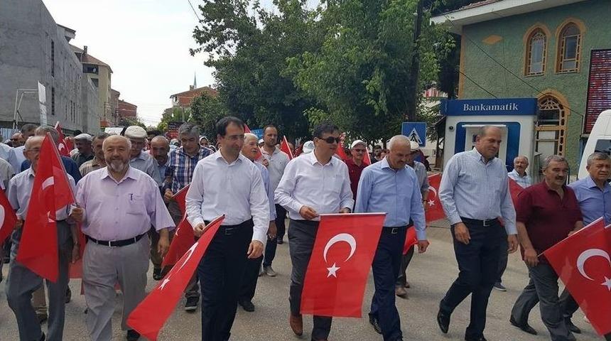 15 Temmuz Demokrasi Ve Milli Birlik G&uuml;n&uuml; Anma Y&uuml;r&uuml;y&uuml;ş&uuml; D&uuml;zenlendi
