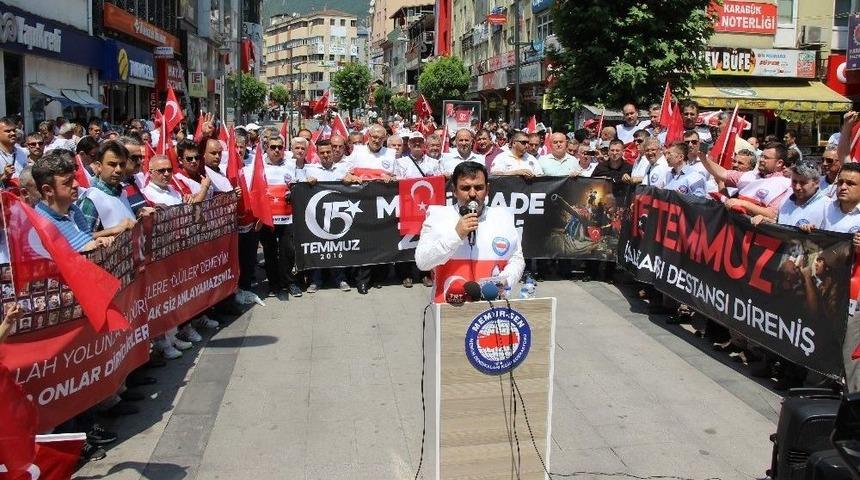 Memur-sen, 15 Temmuz Şehitleri İ&ccedil;in Y&uuml;r&uuml;d&uuml;