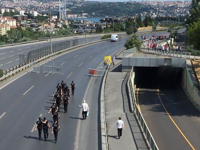 Zincirlikuyu’da Toplanan Kalabalığın Köprüye Gitmesine İzin Verilmedi