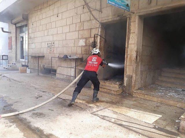 İdlib’te Fırında Çıkan Yangını İhh Ekipleri Söndürdü