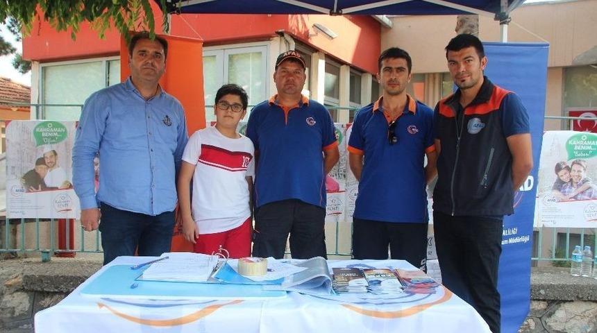 Afad Bilecik İl M&uuml;d&uuml;rl&uuml;ğ&uuml; &ldquo;o Kahraman Benim&rdquo; Projesi Kapsamında Stant Kurdu