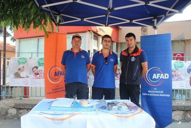 Afad Bilecik İl M&uuml;d&uuml;rl&uuml;ğ&uuml; &ldquo;o Kahraman Benim&rdquo; Projesi Kapsamında Stant Kurdu 1