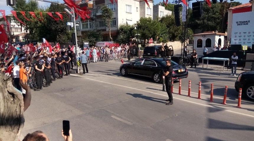 Cumhurbaşkanı Erdoğan, 15 Temmuz T&ouml;renleri İ&ccedil;in İstanbul&rsquo;a Geldi