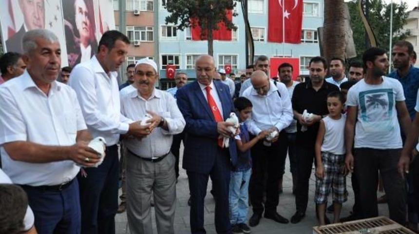 15 Temmuz Şehitleri I&ccedil;in 249 G&uuml;vercin U&ccedil;uruldu