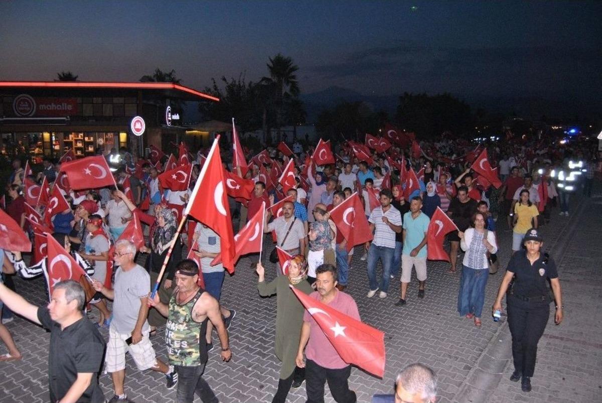 Fethiye&rsquo;de 15 Temmuz Milli Birlik Y&uuml;r&uuml;y&uuml;ş&uuml;