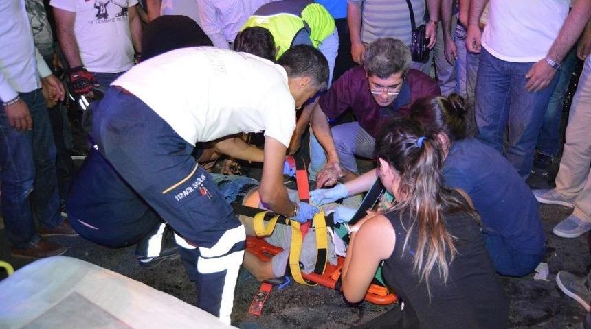 Yaralıya İlk M&uuml;dahaleyi Olay Yerinden Ge&ccedil;en Doktor Yaptı