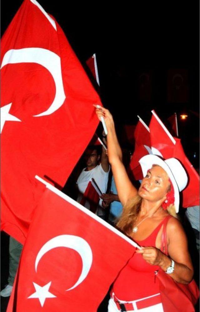 15 Temmuz Darbe Girişimi Bodrum'da Da Anıldı