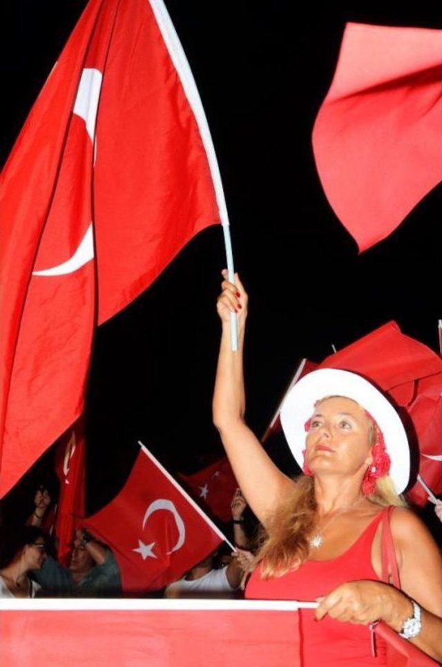 15 Temmuz Darbe Girişimi Bodrum'da Da Anıldı