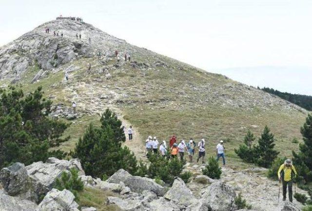 15 Temmuz'un Anısına Kazdağları'nın Zirvesine Tırmandılar