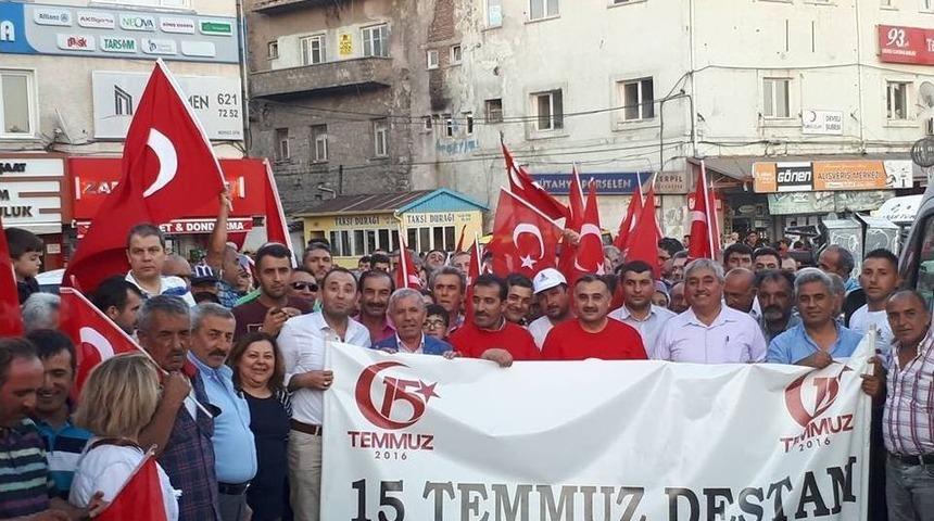 Develi&rsquo;de 15 Temmuz İ&ccedil;in Anma Y&uuml;r&uuml;y&uuml;ş&uuml; Yapıldı
