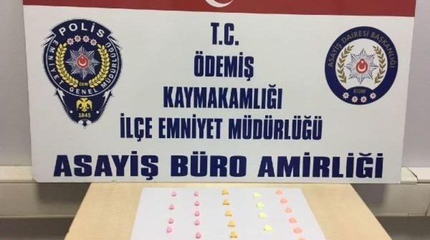 &Uuml;zerinde 30 Uyuşturucu Hap &Ccedil;ıktı, G&ouml;zaltına Alındı