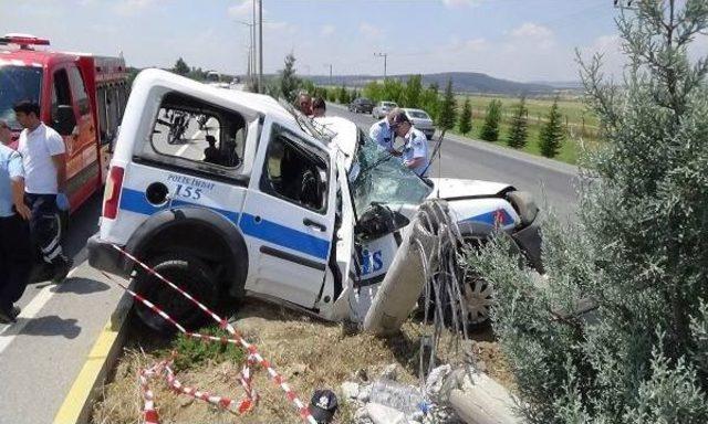 Uşak'ta Trafik Kazası: 1 Polis Şehit