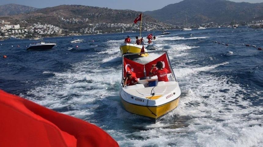 Denizde 15 Temmuz Anması