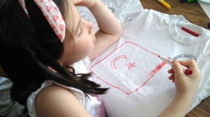 Minikler 15 Temmuz Anma T&ouml;renleri İ&ccedil;in Be&uuml;&rsquo;de Bir Araya Geldi